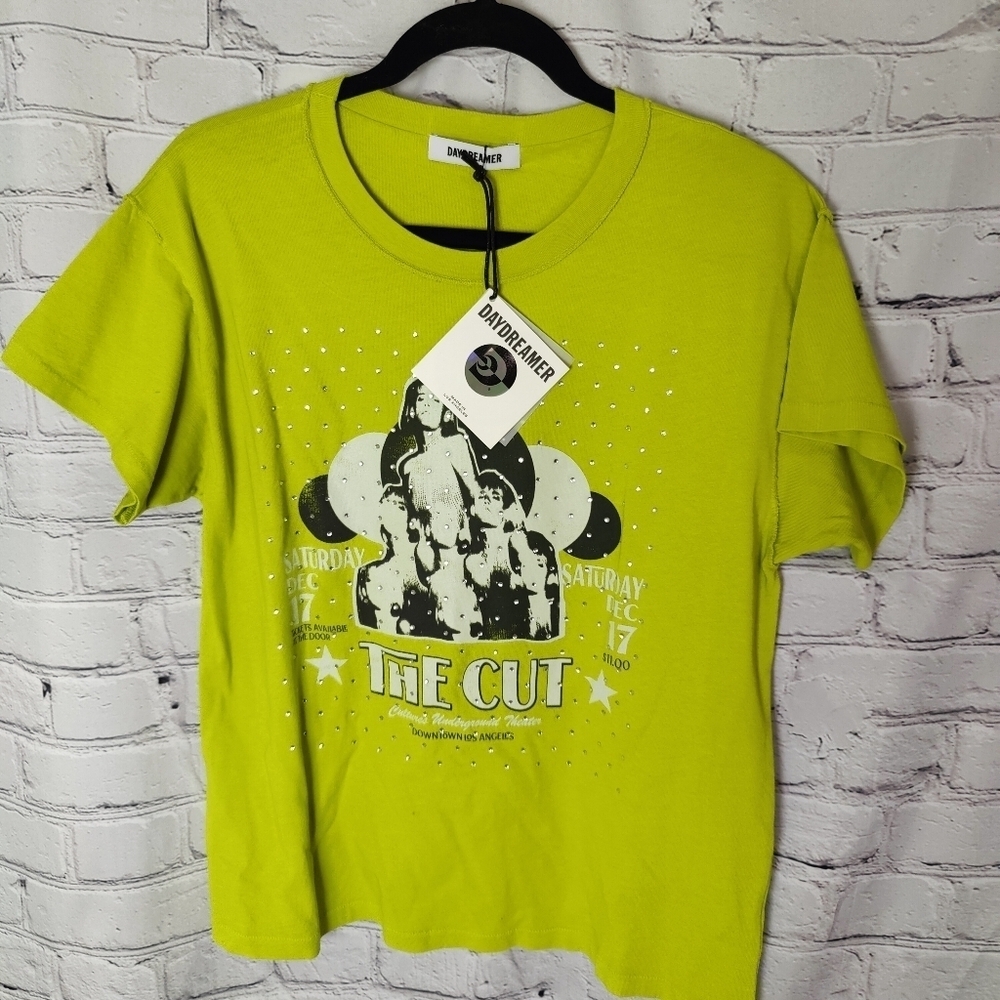 Daydreamer Band Tee The Cut Rhinestone Bling Bling Graphic Tee T-Shirt Large NWT - Picture 4 of 8